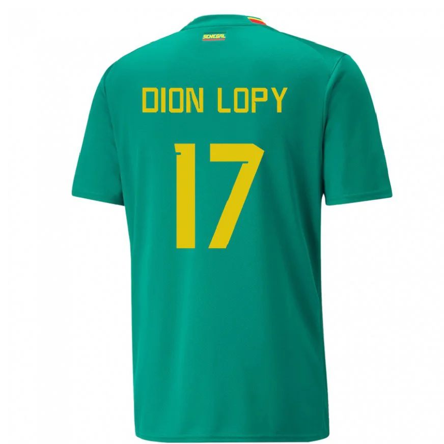 Danxen Dětské Senegalská Dion Lopy #17 Zelená Daleko Hráčské Dresy 22-24 Dres