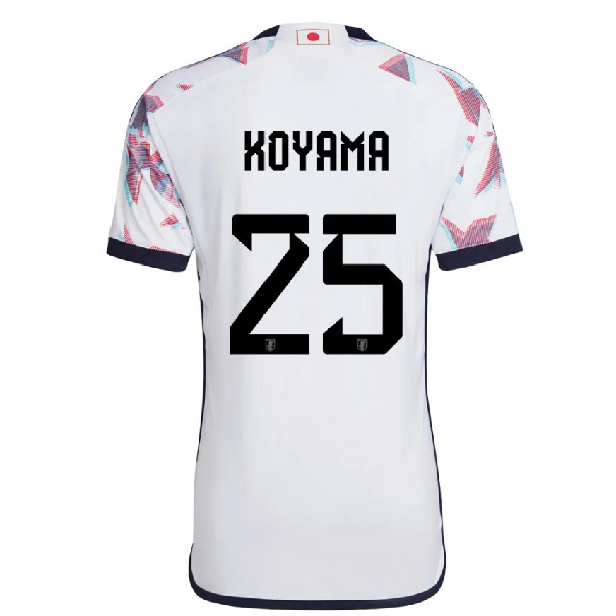 Danxen Dětské Japonská Shinomi Koyama #25 Bílý Daleko Hráčské Dresy 22-24 Dres