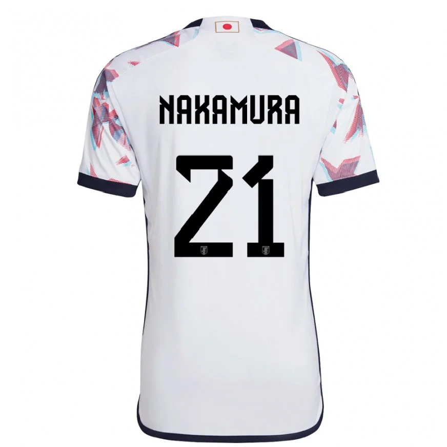 Danxen Dětské Japonská Jiro Nakamura #21 Bílý Daleko Hráčské Dresy 22-24 Dres