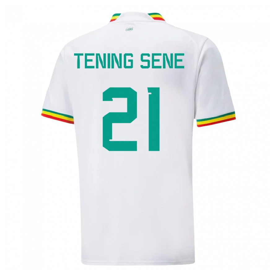 Danxen Pánské Senegalská Tening Sene #21 Bílý Domů Hráčské Dresy 22-24 Dres