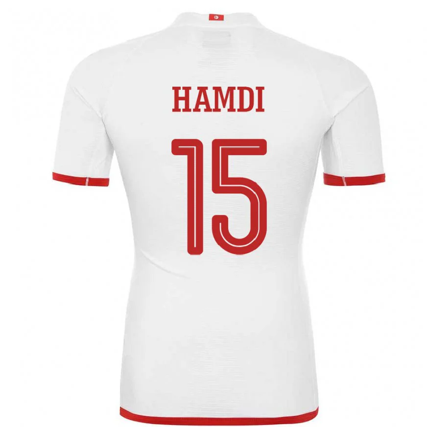 Danxen Pánské Tuniská Hanna Hamdi #15 Bílý Daleko Hráčské Dresy 22-24 Dres