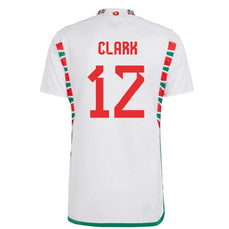 Danxen Pánské Velšská Olivia Clark #12 Bílý Daleko Hráčské Dresy 22-24 Dres