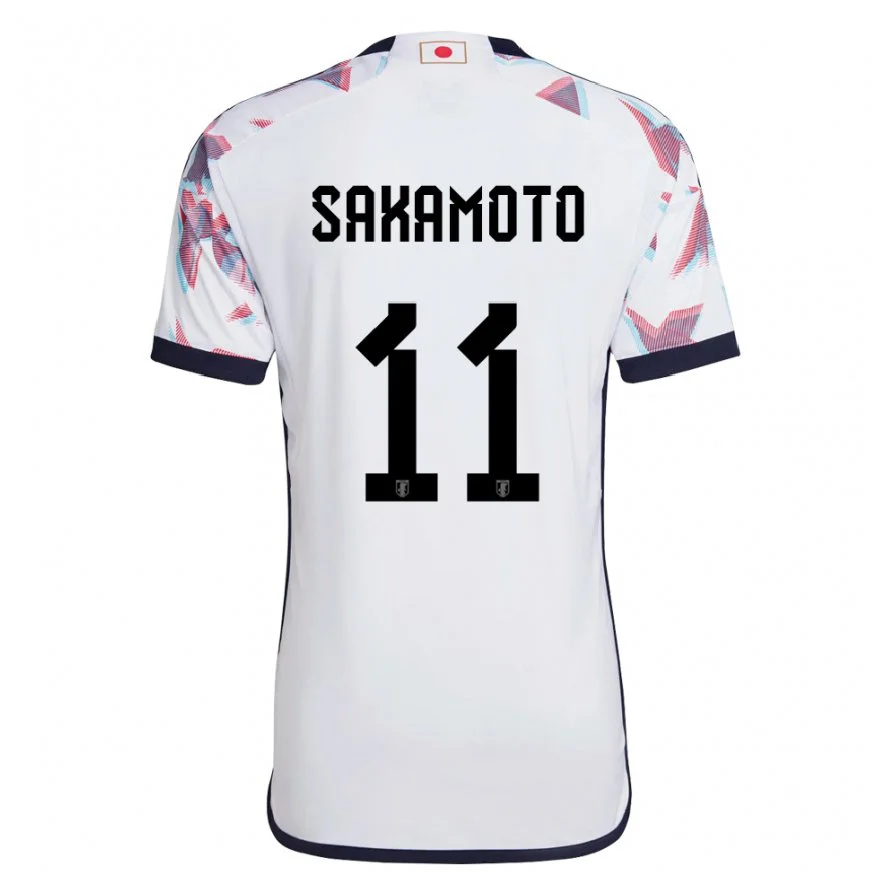 Danxen Pánské Japonská Isa Sakamoto #11 Bílý Daleko Hráčské Dresy 22-24 Dres