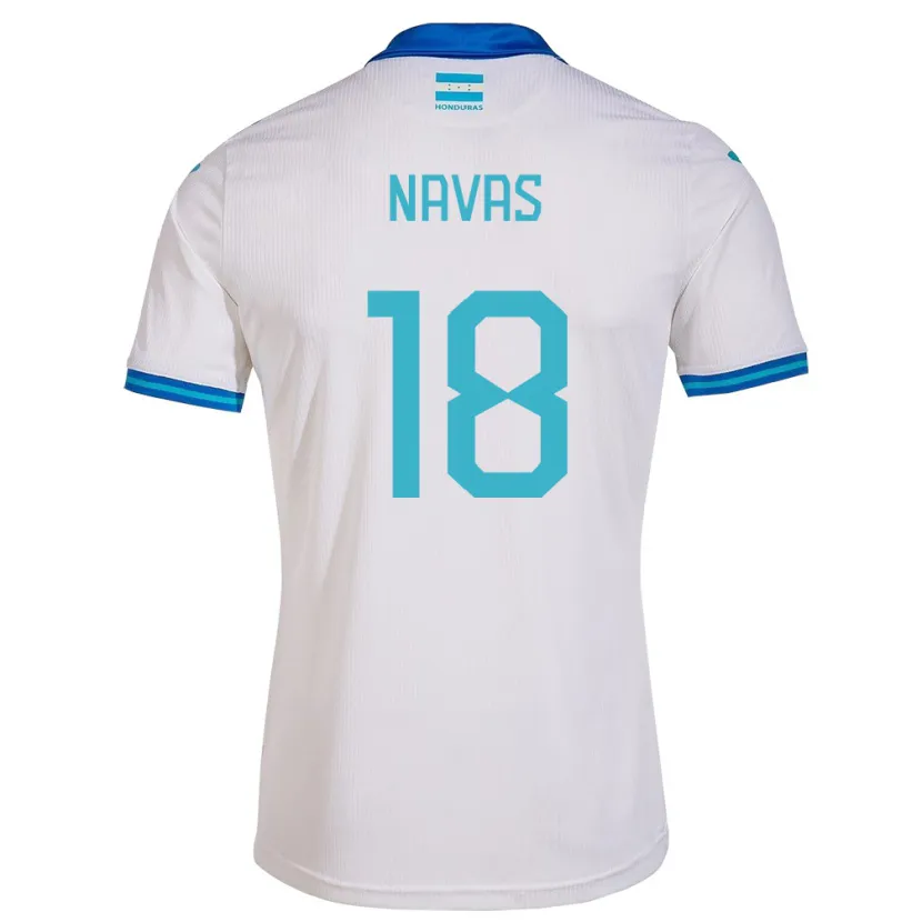 Danxen Dětské Honduras Johan Navas #18 Bílý Domů Hráčské Dresy 24-26 Dres