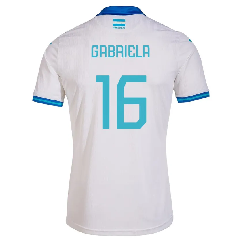 Danxen Dětské Honduras Gabriela García #16 Bílý Domů Hráčské Dresy 24-26 Dres