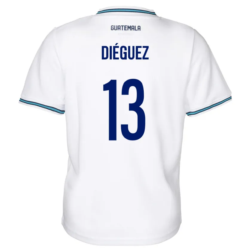 Danxen Dětské Guatemala Jonathan Diéguez #13 Bílý Domů Hráčské Dresy 24-26 Dres