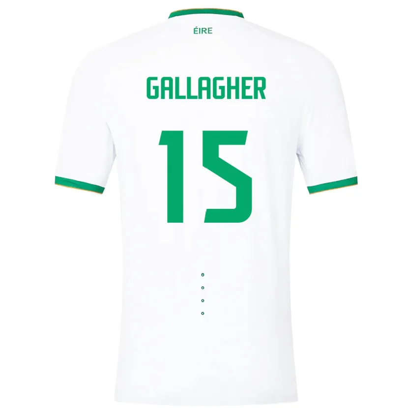 Danxen Dětské Irsko Oisín Gallagher #15 Bílý Daleko Hráčské Dresy 24-26 Dres