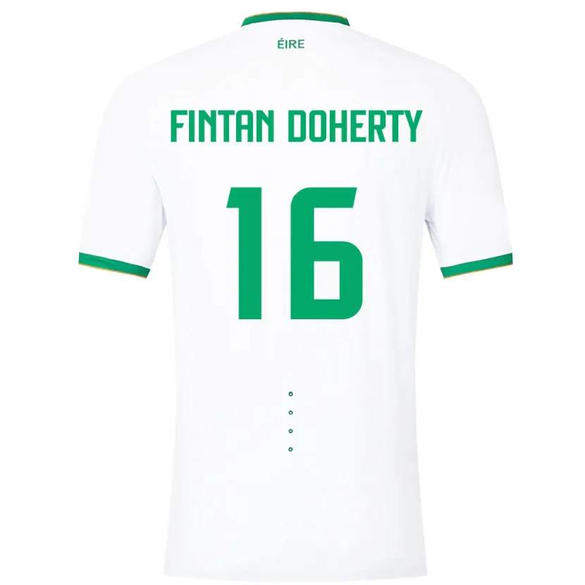 Danxen Dětské Irsko Fintan Doherty #16 Bílý Daleko Hráčské Dresy 24-26 Dres