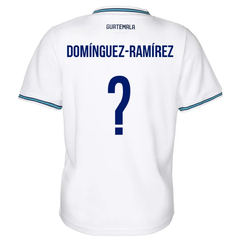 Danxen Pánské Guatemala Marco Domínguez-Ramírez #0 Bílý Domů Hráčské Dresy 24-26 Dres