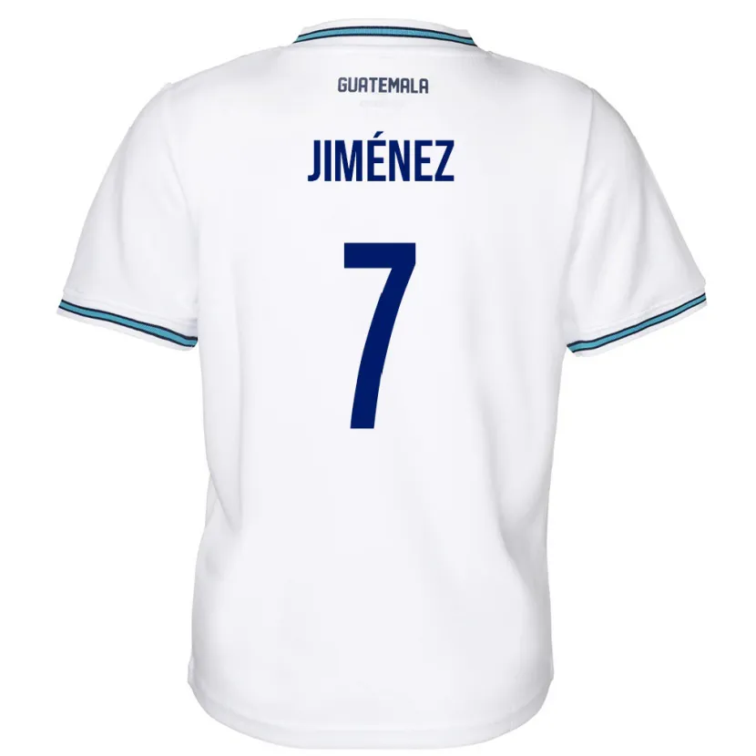 Danxen Pánské Guatemala Cristian Jiménez #7 Bílý Domů Hráčské Dresy 24-26 Dres