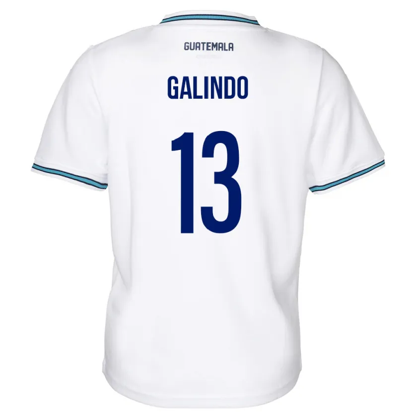 Danxen Pánské Guatemala Alejandro Galindo #13 Bílý Domů Hráčské Dresy 24-26 Dres