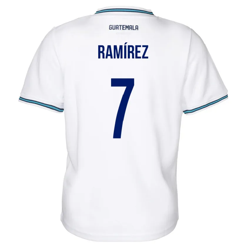 Danxen Pánské Guatemala Leslie Ramírez #7 Bílý Domů Hráčské Dresy 24-26 Dres