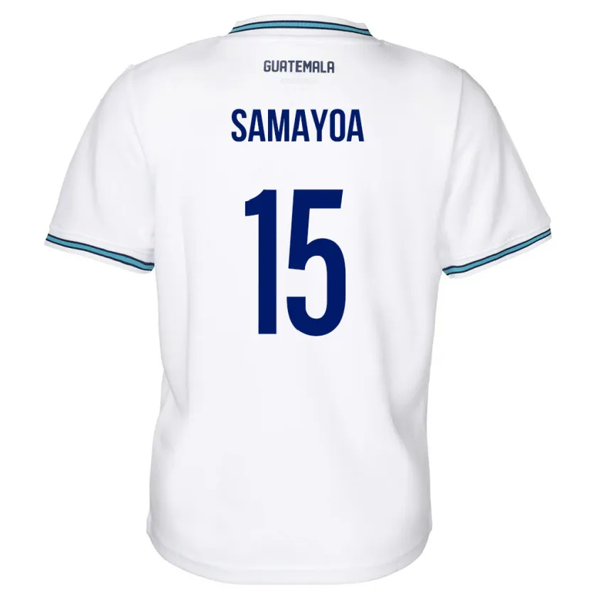 Danxen Pánské Guatemala Giselle Samayoa #15 Bílý Domů Hráčské Dresy 24-26 Dres