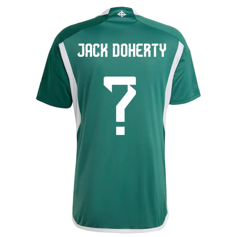 Danxen Pánské Severní Irsko Jack Doherty #0 Zelená Domů Hráčské Dresy 24-26 Dres