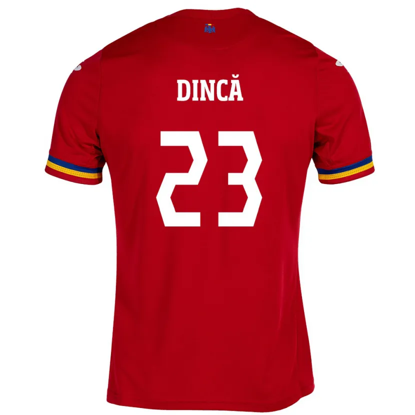 Danxen Pánské Rumunsko David Dincă #23 Červené Daleko Hráčské Dresy 24-26 Dres