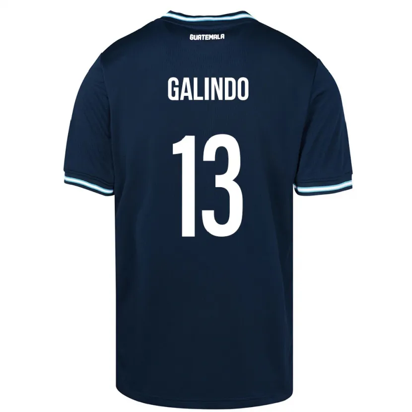 Danxen Pánské Guatemala Alejandro Galindo #13 Modrý Daleko Hráčské Dresy 24-26 Dres