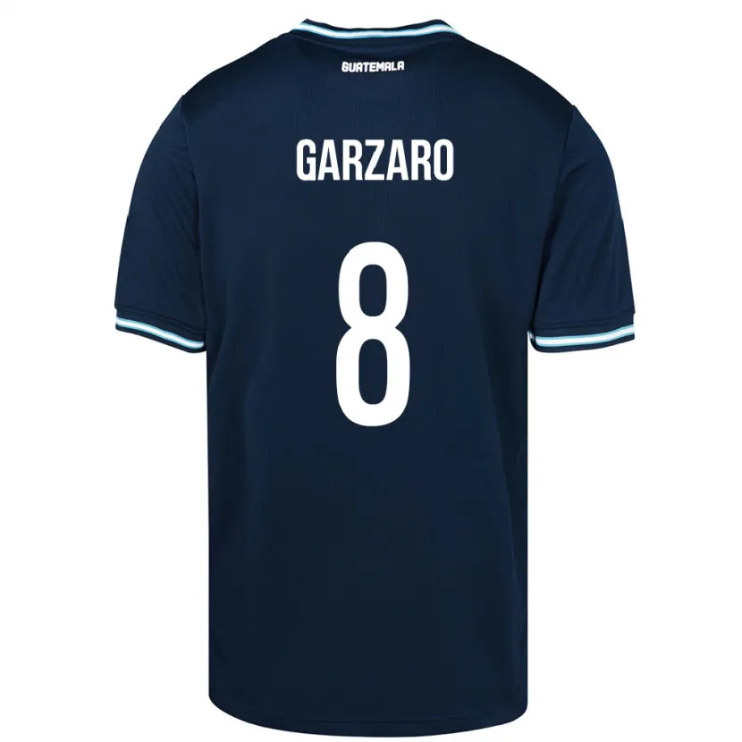 Danxen Pánské Guatemala Santiago Garzaro #8 Modrý Daleko Hráčské Dresy 24-26 Dres