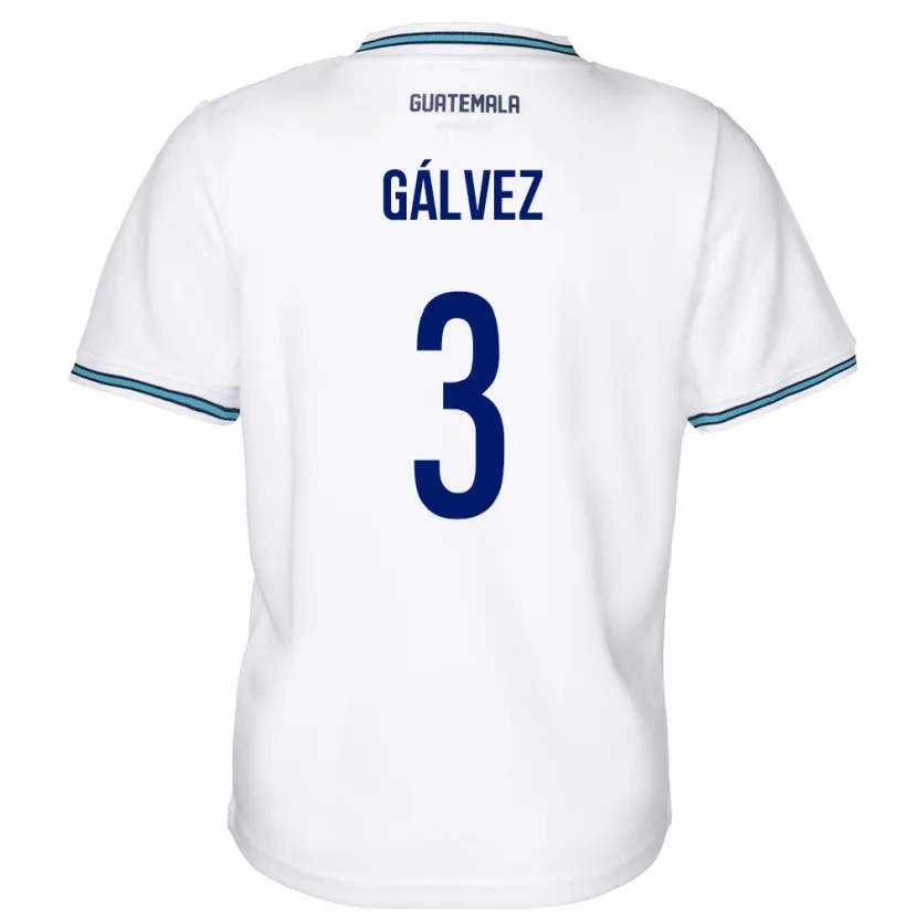 Danxen Dámské Guatemala Fredy Gálvez #3 Bílý Domů Hráčské Dresy 24-26 Dres