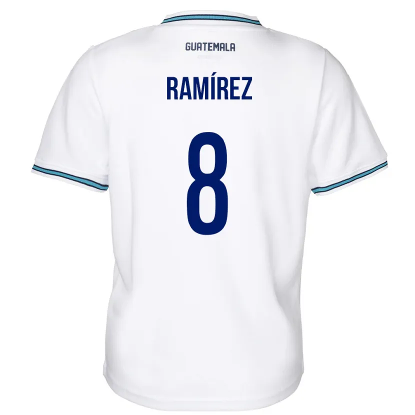 Danxen Dámské Guatemala Dennis Ramírez #8 Bílý Domů Hráčské Dresy 24-26 Dres