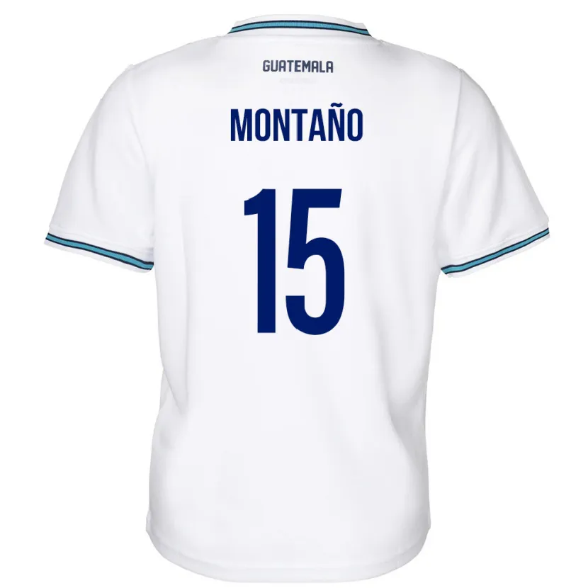 Danxen Dámské Guatemala Figo Montaño #15 Bílý Domů Hráčské Dresy 24-26 Dres