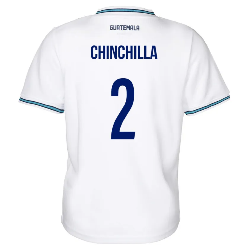 Danxen Dámské Guatemala Nicolás Chinchilla #2 Bílý Domů Hráčské Dresy 24-26 Dres