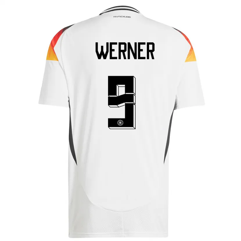 Danxen Dětské Německo Timo Werner #9 Bílý Domů Hráčské Dresy 24-26 Dres