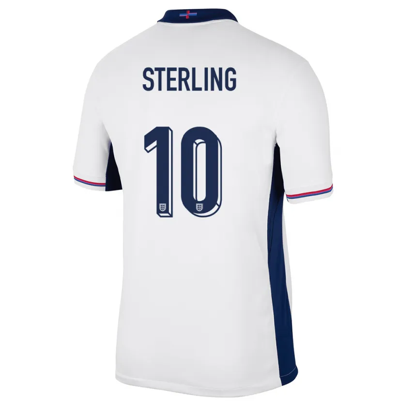 Danxen Dětské Anglie Raheem Sterling #10 Bílý Domů Hráčské Dresy 24-26 Dres