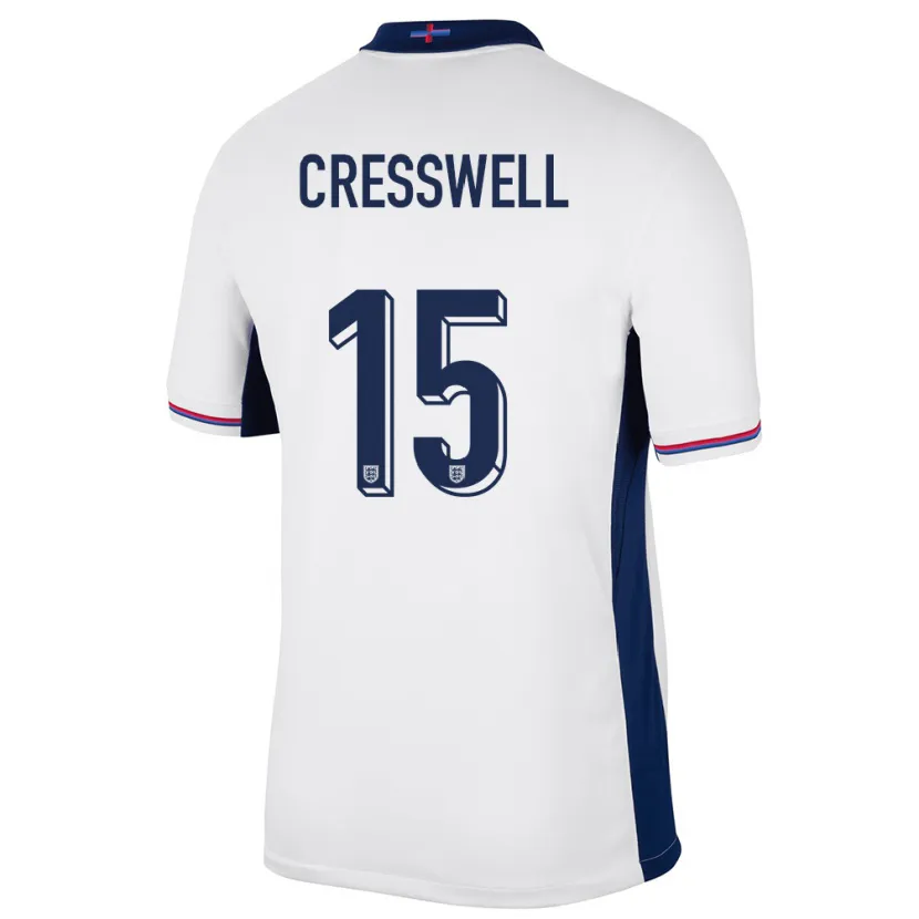 Danxen Dětské Anglie Charlie Cresswell #15 Bílý Domů Hráčské Dresy 24-26 Dres