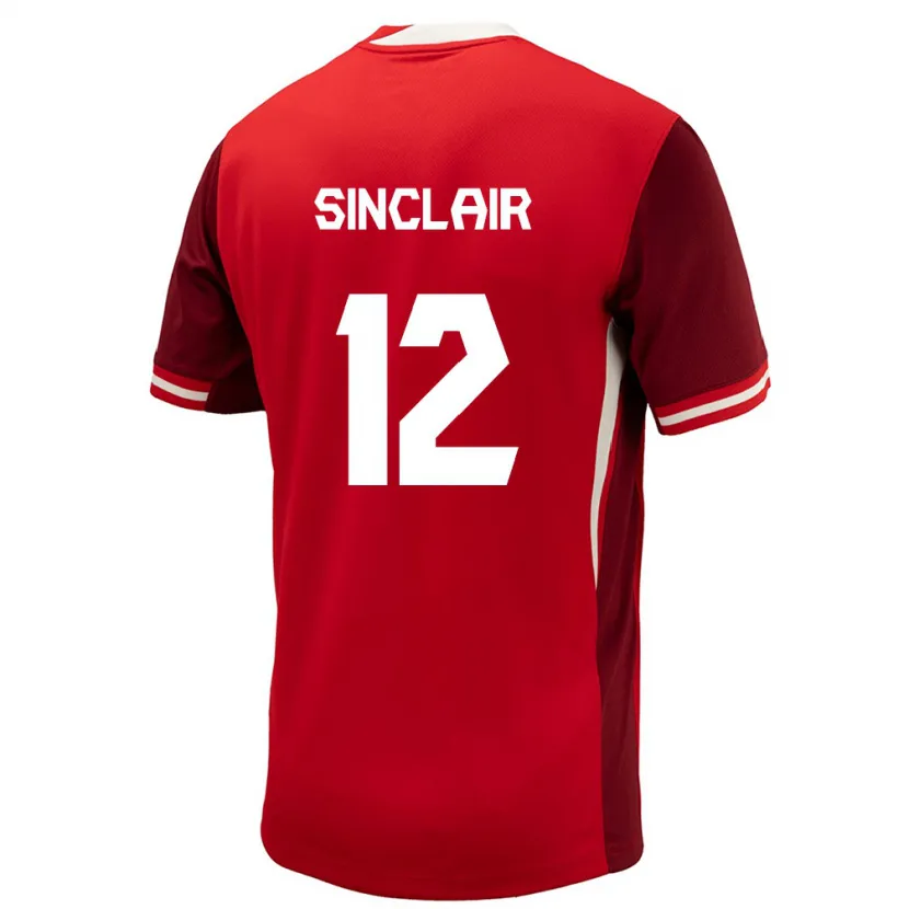 Danxen Dětské Kanada Christine Sinclair #12 Červené Domů Hráčské Dresy 24-26 Dres