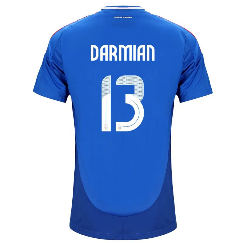 Danxen Dětské Itálie Matteo Darmian #13 Modrý Domů Hráčské Dresy 24-26 Dres