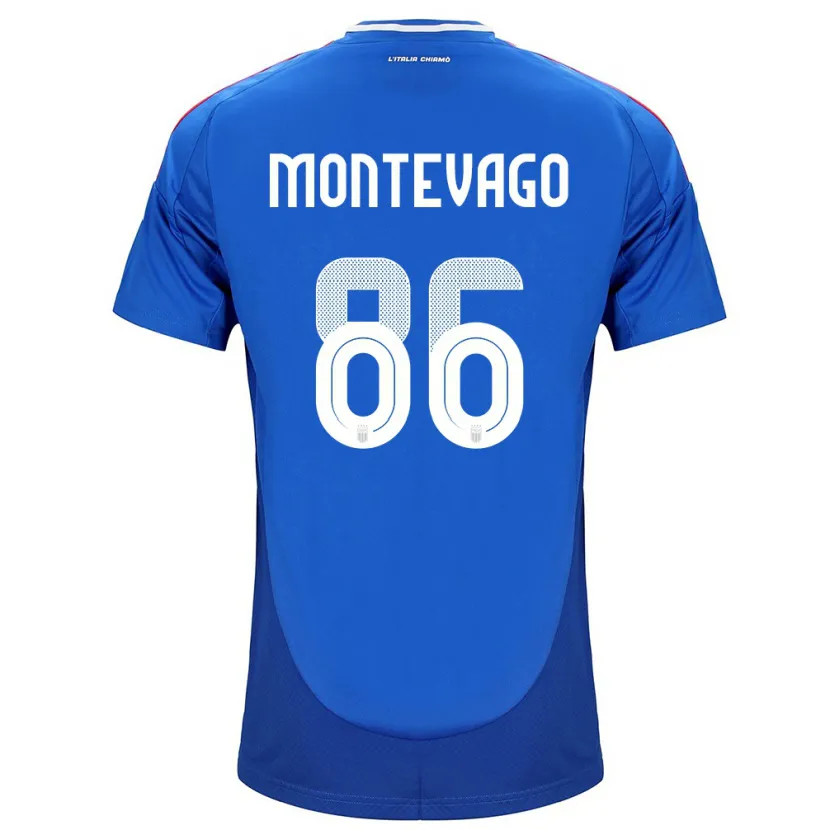 Danxen Dětské Itálie Daniele Montevago #86 Modrý Domů Hráčské Dresy 24-26 Dres