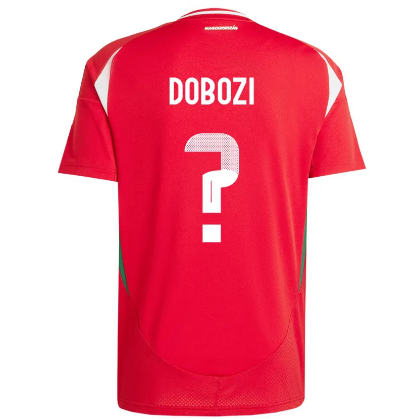 Danxen Dětské Maďarsko Krisztián Dobozi #0 Červené Domů Hráčské Dresy 24-26 Dres