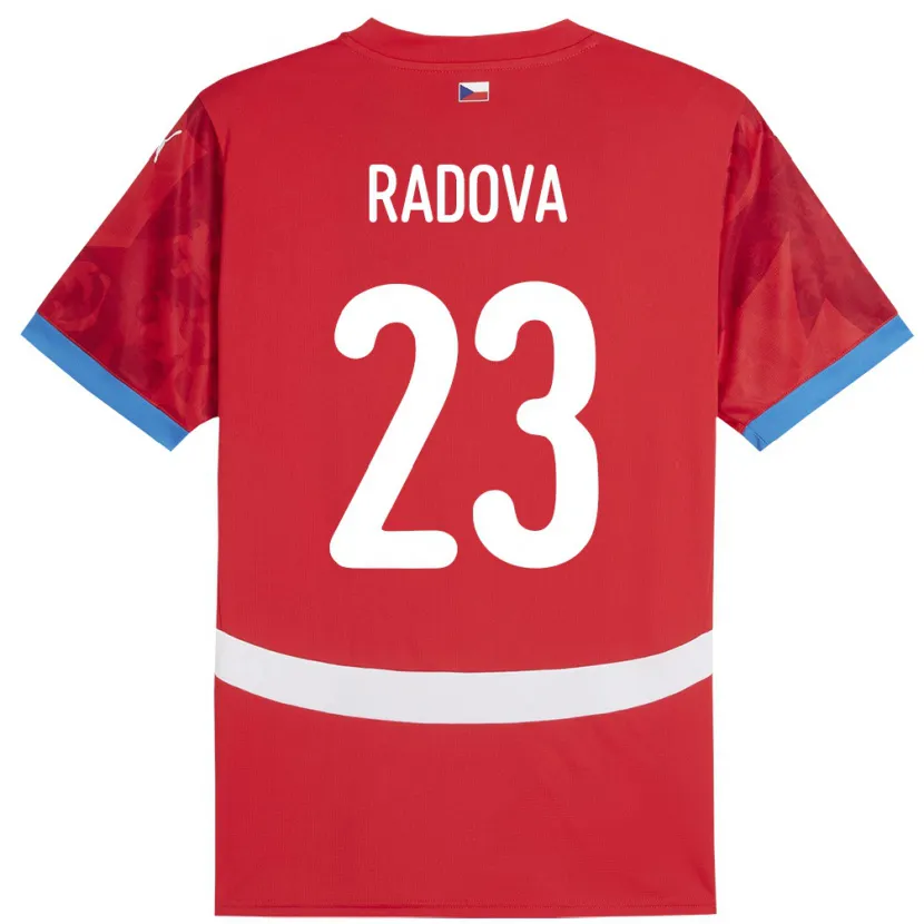 Danxen Dětské Česko Michaela Radová #23 Červené Domů Hráčské Dresy 24-26 Dres