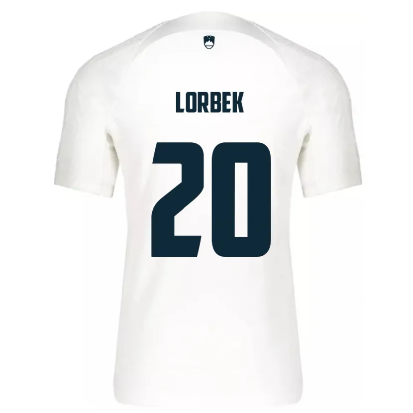 Danxen Dětské Slovinsko Anej Lorbek #20 Bílý Domů Hráčské Dresy 24-26 Dres