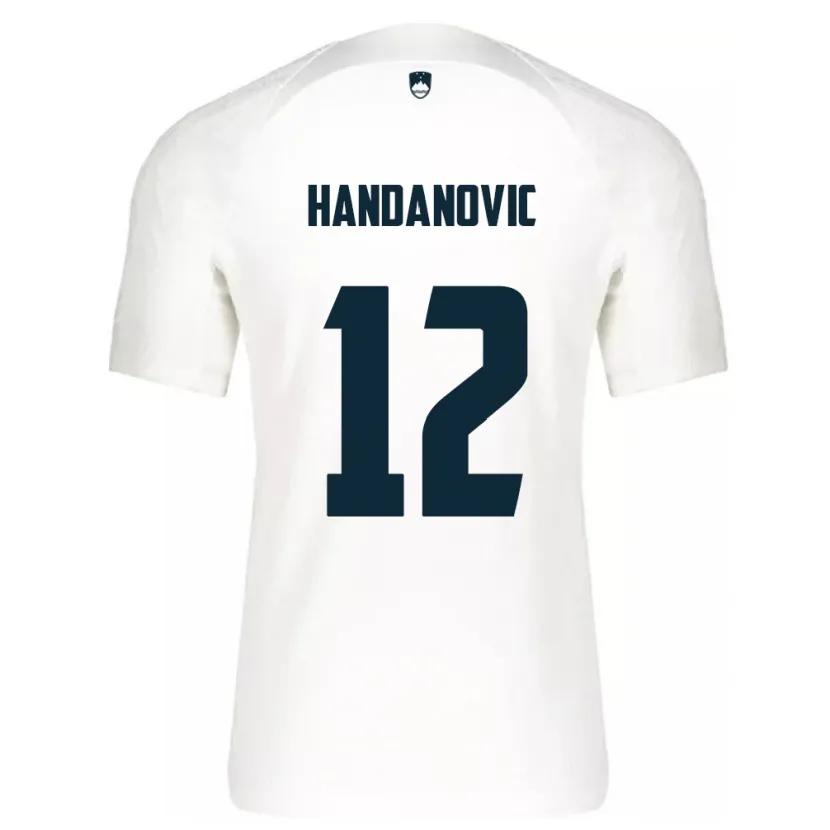 Danxen Dětské Slovinsko Tanej Handanovic #12 Bílý Domů Hráčské Dresy 24-26 Dres