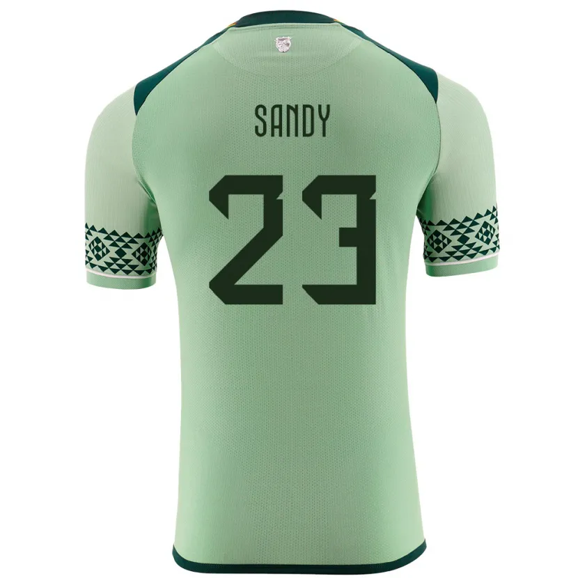 Danxen Dětské Bolívie Daniel Sandy #23 Světle Zelená Domů Hráčské Dresy 24-26 Dres