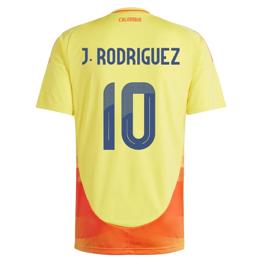 Danxen Dětské Kolumbie James Rodríguez #10 Žlutá Domů Hráčské Dresy 24-26 Dres