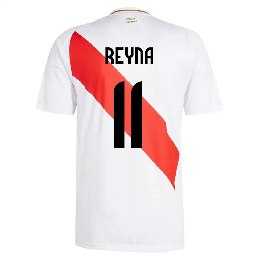 Danxen Dětské Peru Bryan Reyna #11 Bílý Domů Hráčské Dresy 24-26 Dres