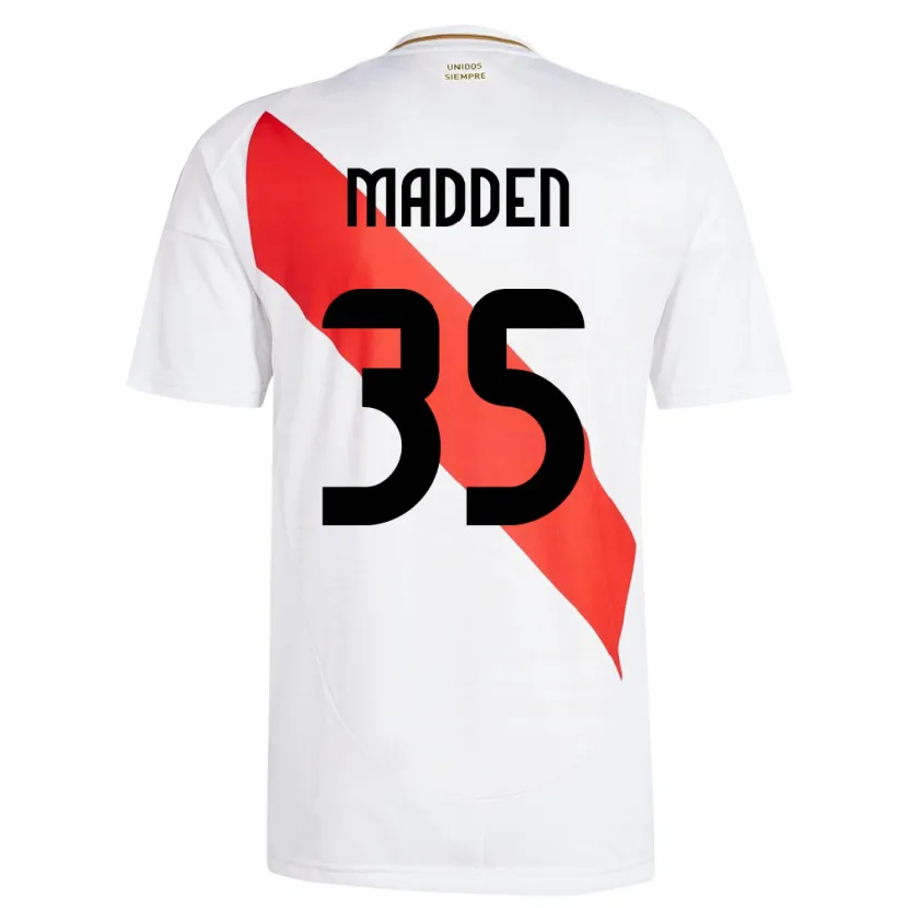 Danxen Dětské Peru Savannah Madden #35 Bílý Domů Hráčské Dresy 24-26 Dres