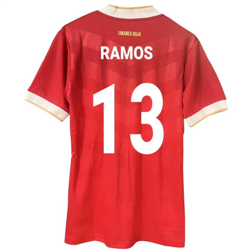 Danxen Dětské Panama Jiovany Ramos #13 Červené Domů Hráčské Dresy 24-26 Dres