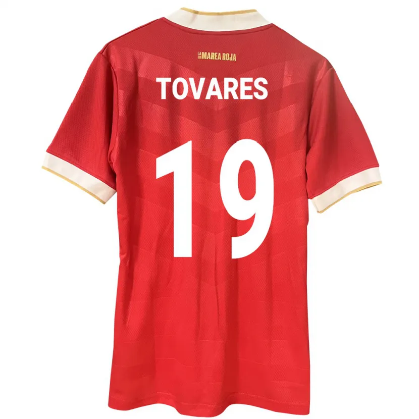 Danxen Dětské Panama Kahir Tovares #19 Červené Domů Hráčské Dresy 24-26 Dres