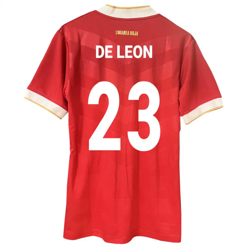 Danxen Dětské Panama Yerenis De León #23 Červené Domů Hráčské Dresy 24-26 Dres