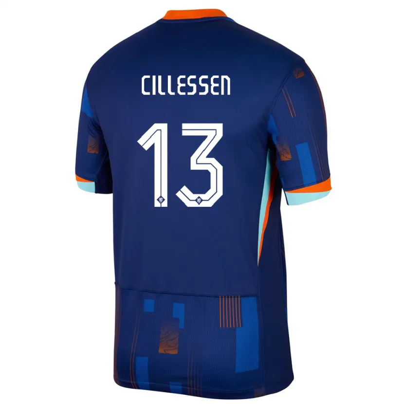 Danxen Dětské Nizozemsko Jasper Cillessen #13 Modrý Daleko Hráčské Dresy 24-26 Dres