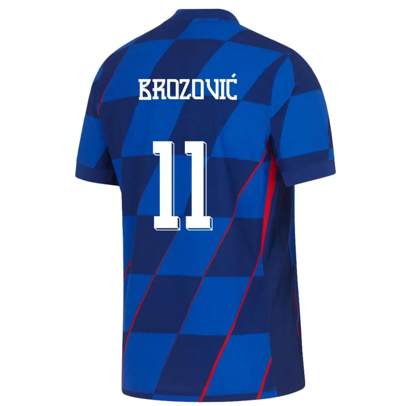 Danxen Dětské Chorvatsko Marcelo Brozovic #11 Modrý Daleko Hráčské Dresy 24-26 Dres