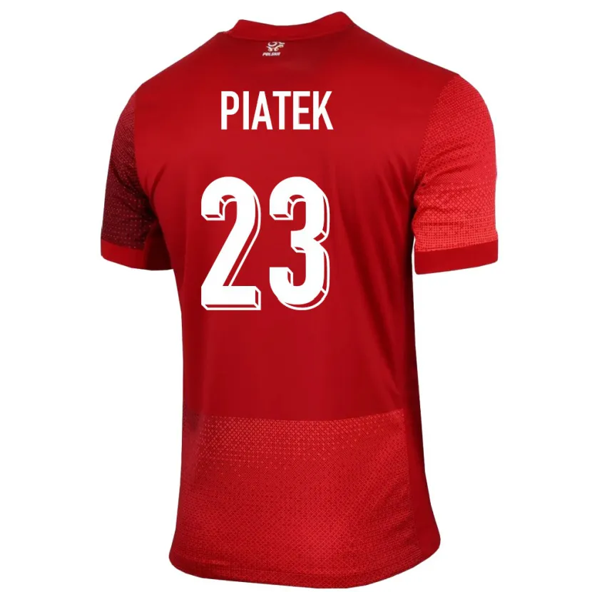 Danxen Dětské Polsko Krzysztof Piatek #23 Červené Daleko Hráčské Dresy 24-26 Dres