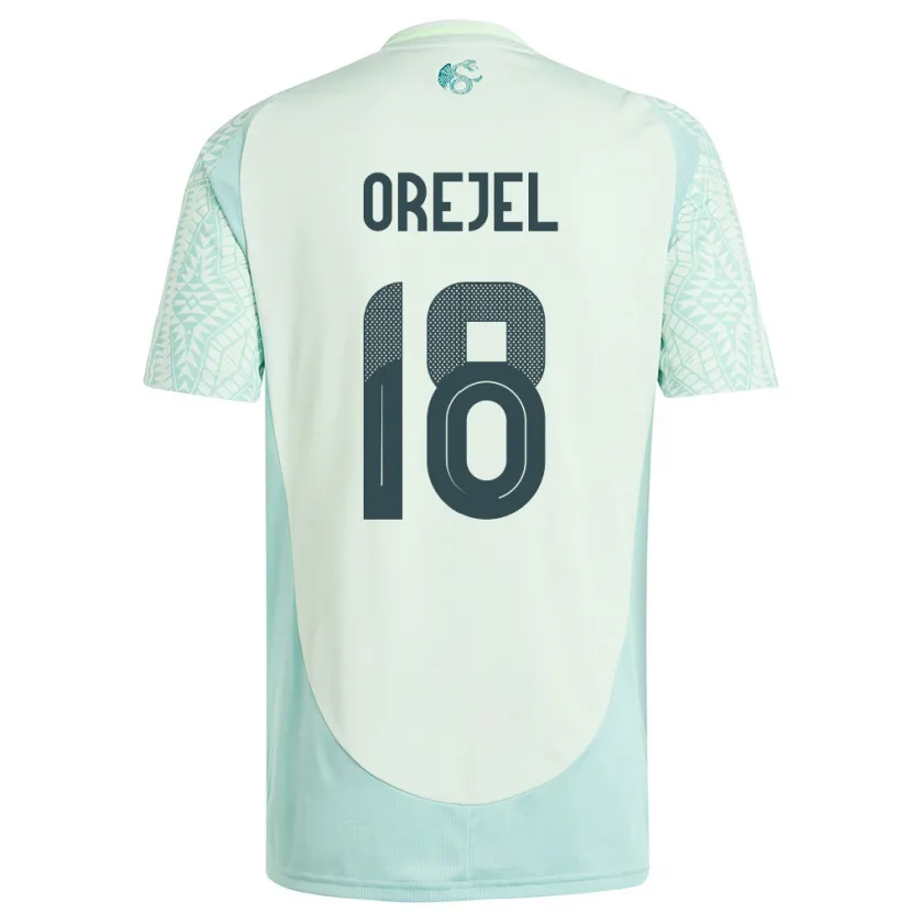 Danxen Dětské Mexiko Jocelyn Orejel #18 Povlečení Zelené Daleko Hráčské Dresy 24-26 Dres