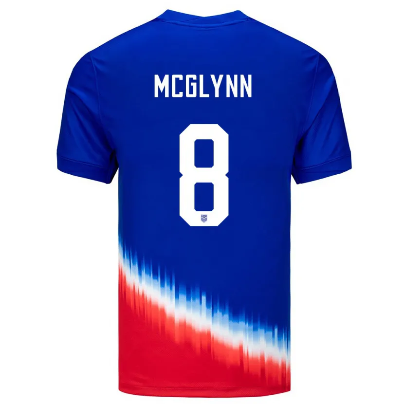 Danxen Dětské Spojené Státy Americké Jack Mcglynn #8 Modrý Daleko Hráčské Dresy 24-26 Dres