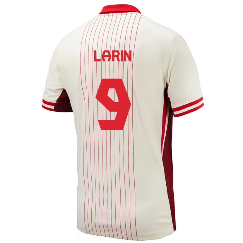 Danxen Dětské Kanada Cyle Larin #9 Bílý Daleko Hráčské Dresy 24-26 Dres