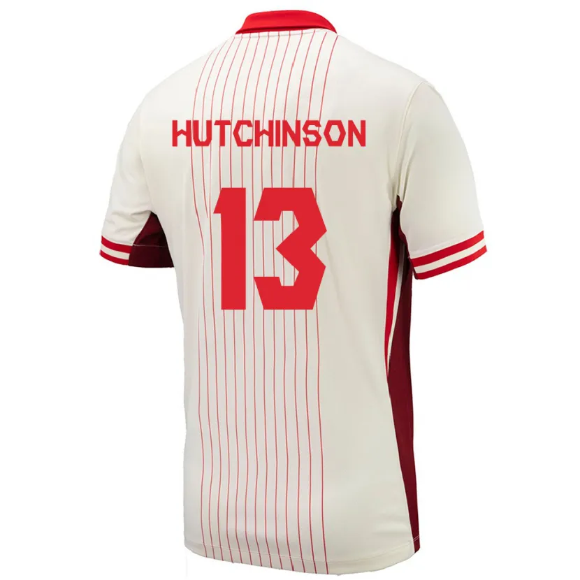 Danxen Dětské Kanada Atiba Hutchinson #13 Bílý Daleko Hráčské Dresy 24-26 Dres