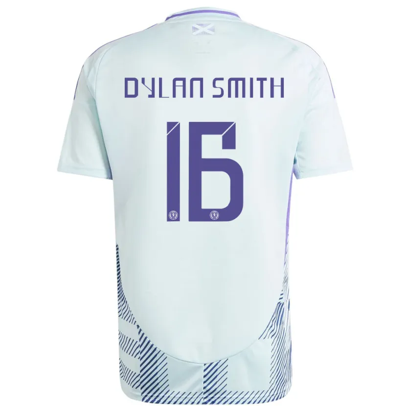 Danxen Dětské Skotsko Dylan Smith #16 Světle Mátově Modrá Daleko Hráčské Dresy 24-26 Dres